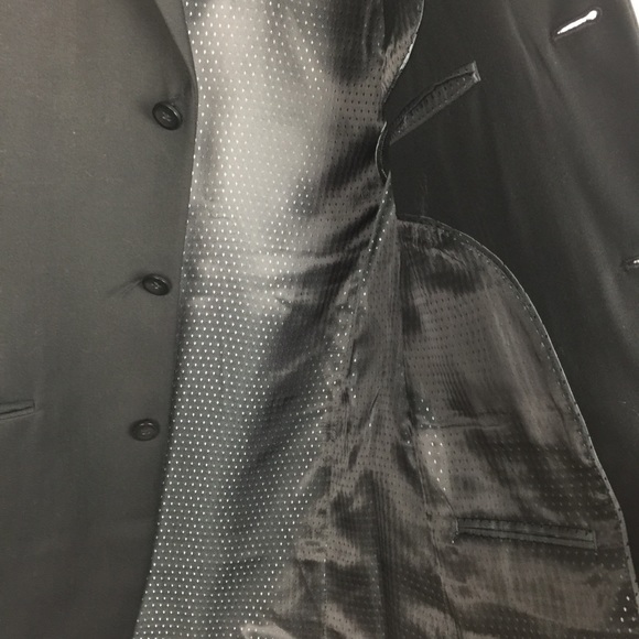 JF J. Ferrari Men’s Black Suit Coat 40L - Picture 6 of 7